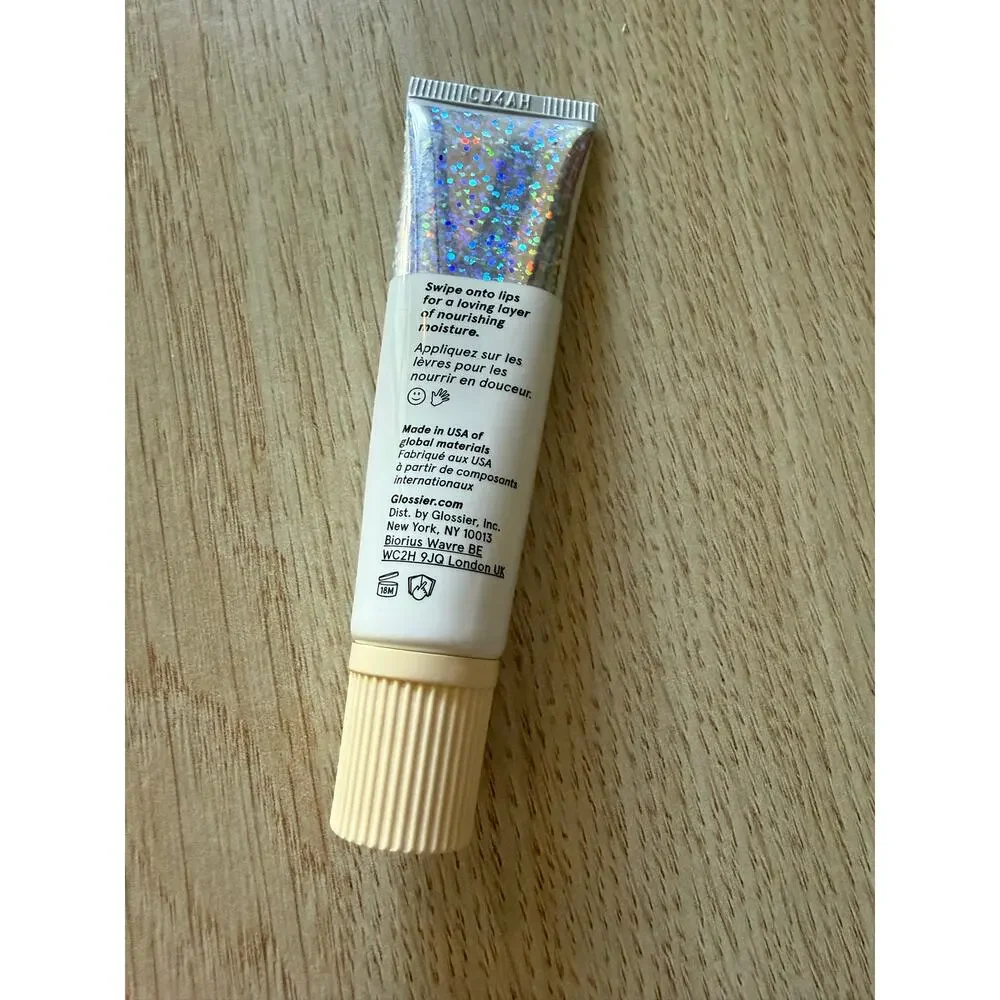 New Glossier Birthday Balm Dotcom Universal Salve Lip Balm Glitter 0.5oz